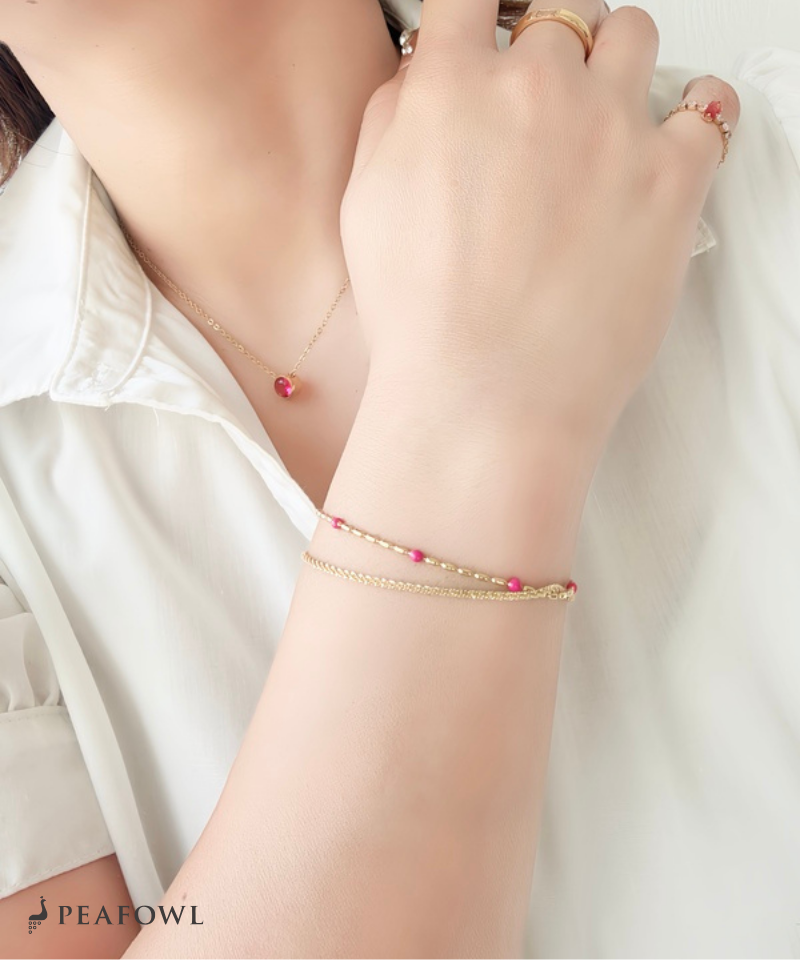 Bead Mix Chain Bracelet