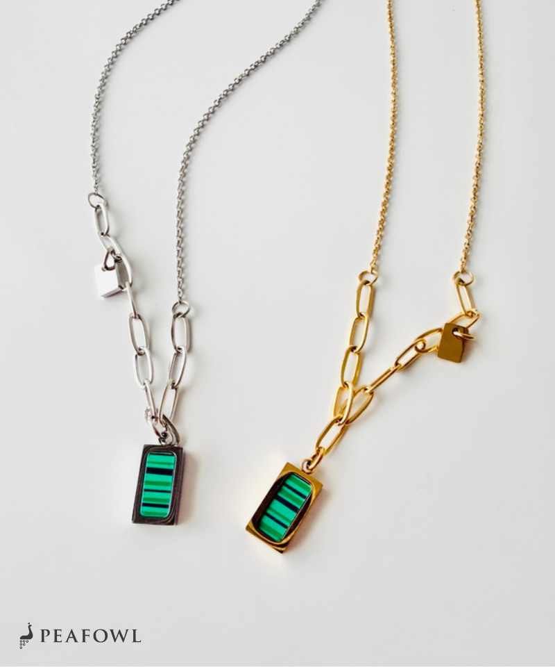 Malachite Bar Necklace