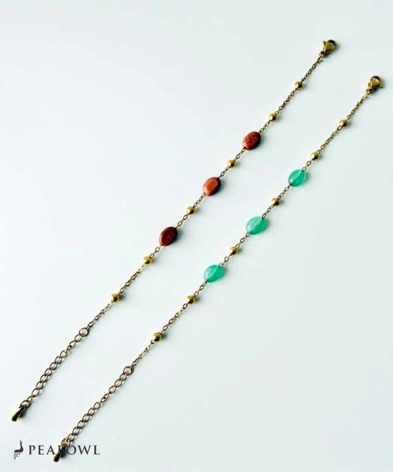 Gold Accent Stone Bracelet