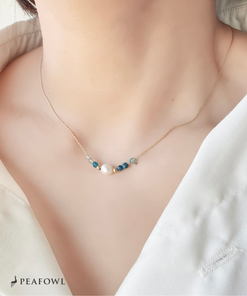 Pearl Bijou Line Necklace