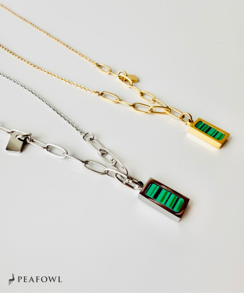 Malachite Bar Necklace