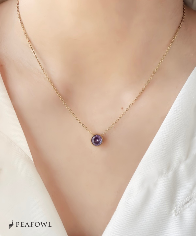 Birthstone Color Necklace