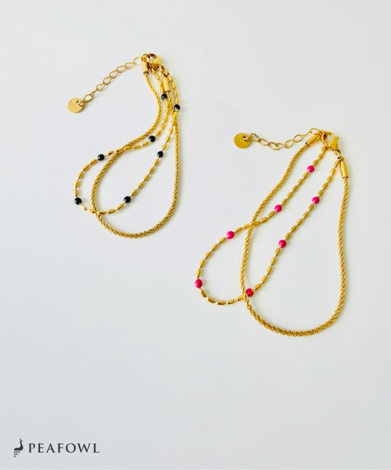 Bead Mix Chain Bracelet