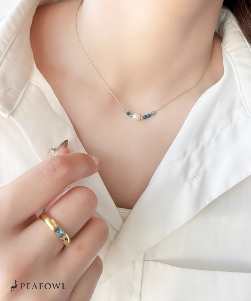 Pearl Bijou Line Necklace