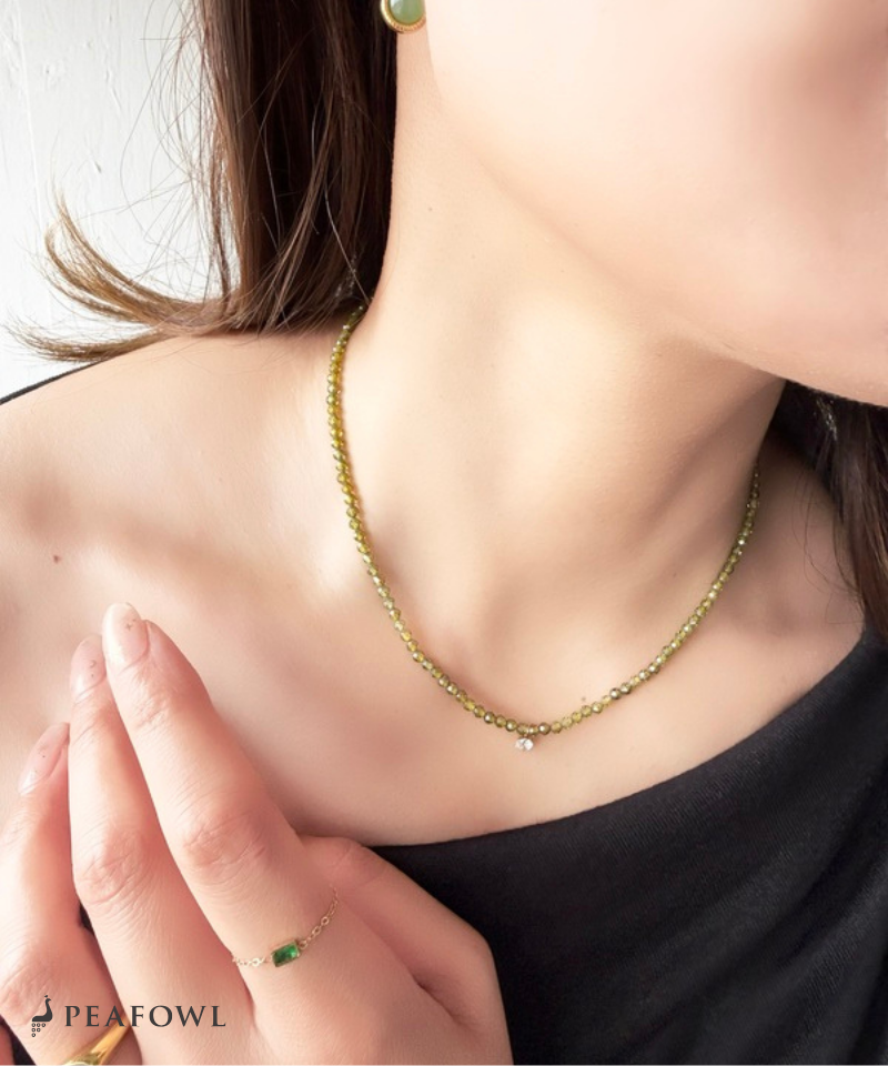 Olive Beads Necklace