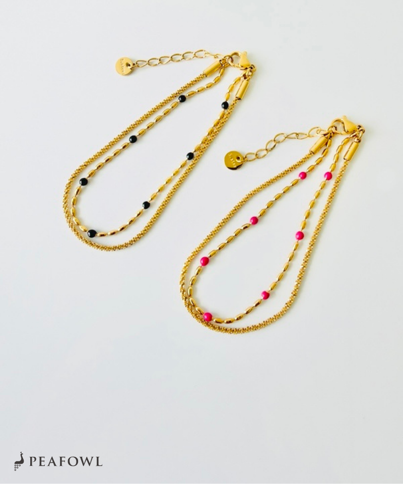 Bead Mix Chain Bracelet