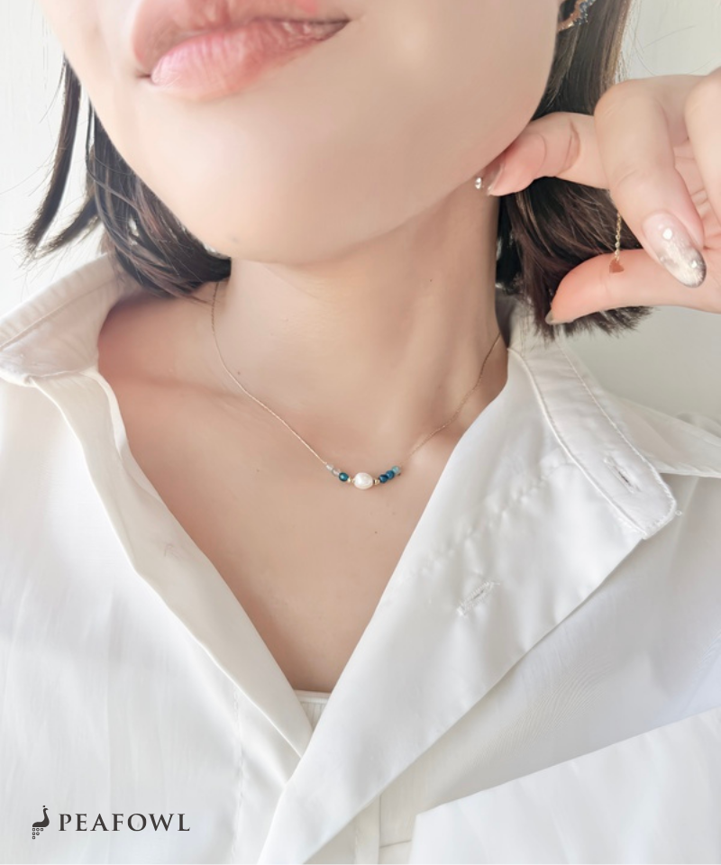 Pearl Bijou Line Necklace