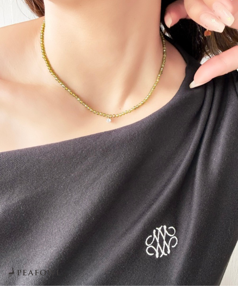 Olive Beads Necklace