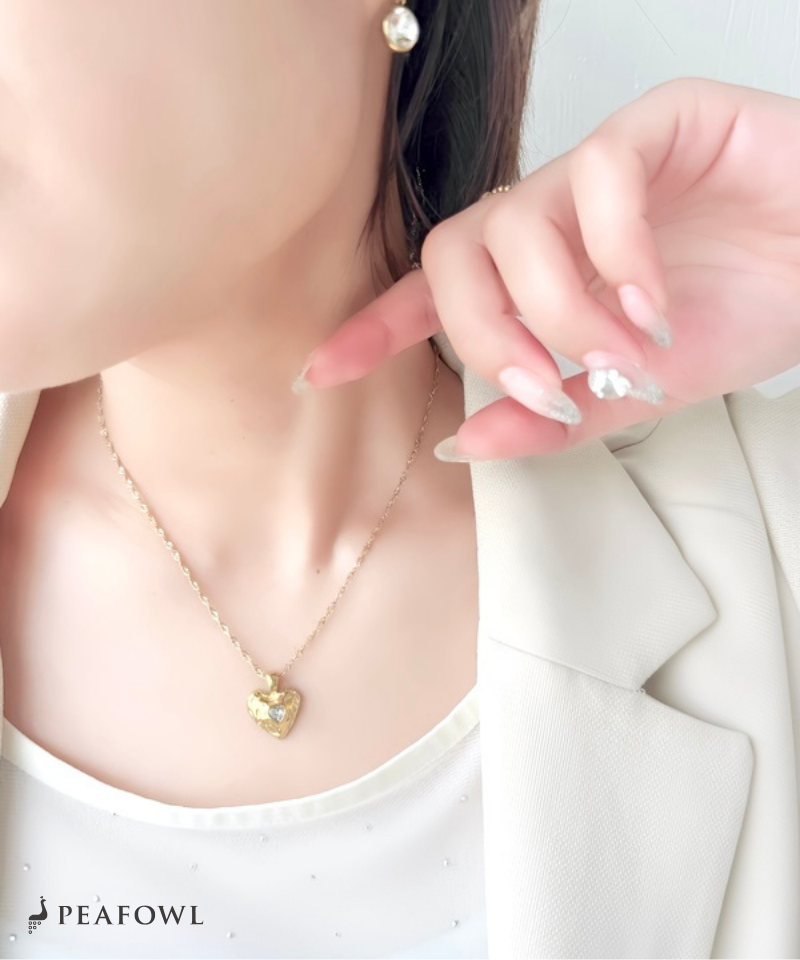 Hammered Heart Necklace