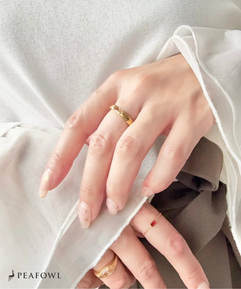 Rectangle Color Bijou Ring