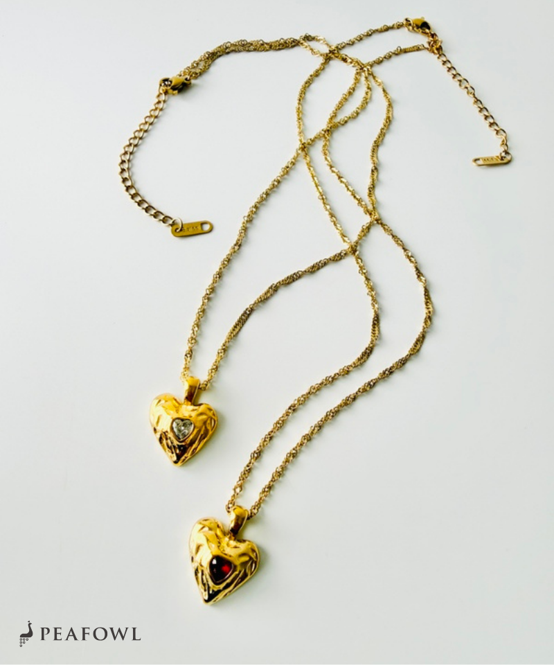 Hammered Heart Necklace