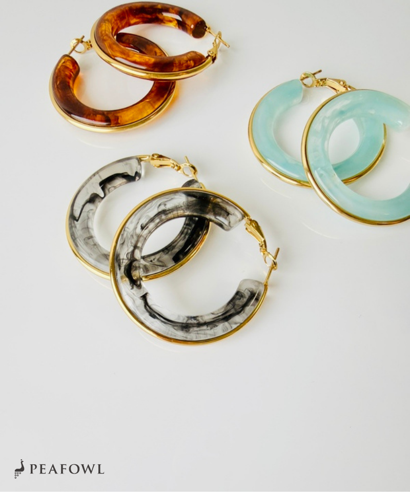 Clear Color Hoop Pierce