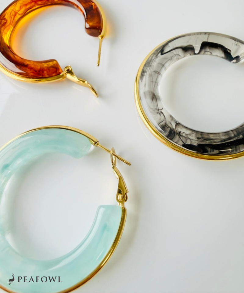 Clear Color Hoop Pierce