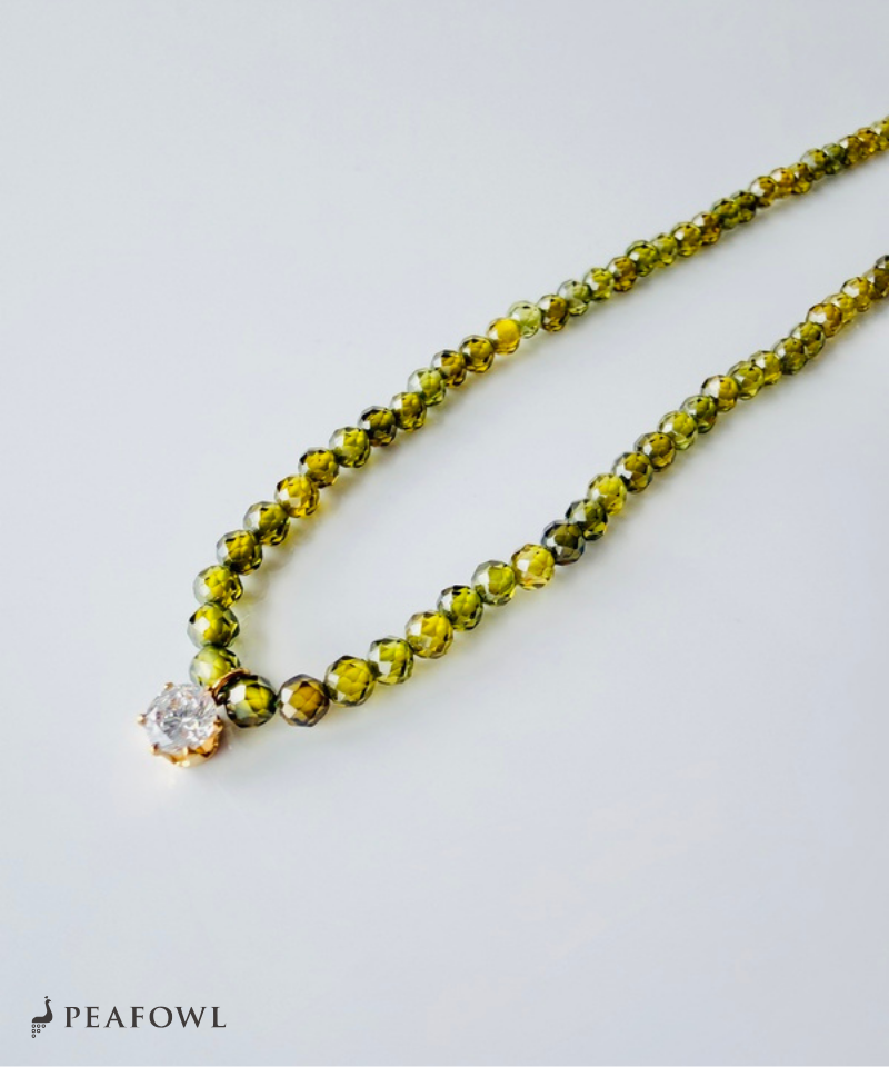 Olive Beads Necklace