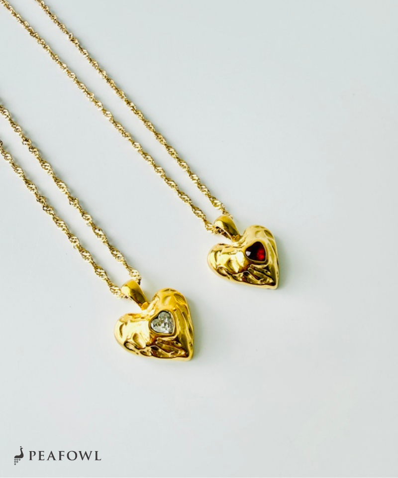 Hammered Heart Necklace
