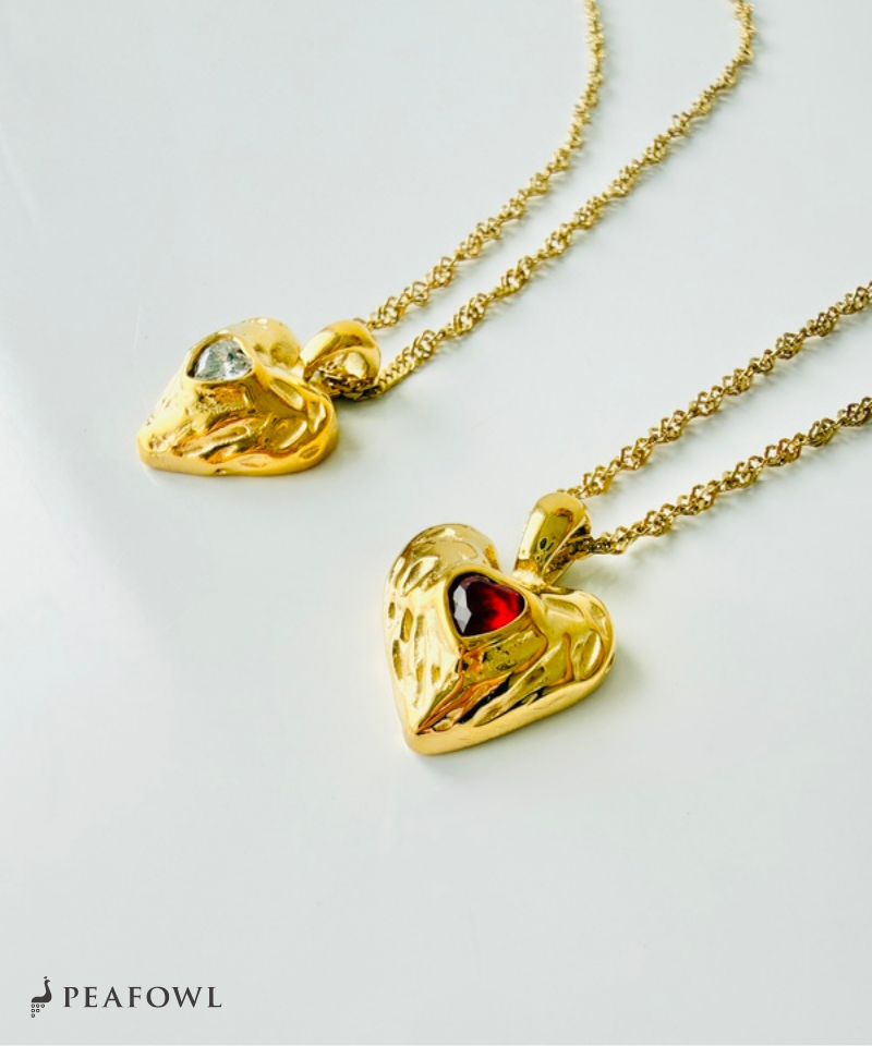 Hammered Heart Necklace
