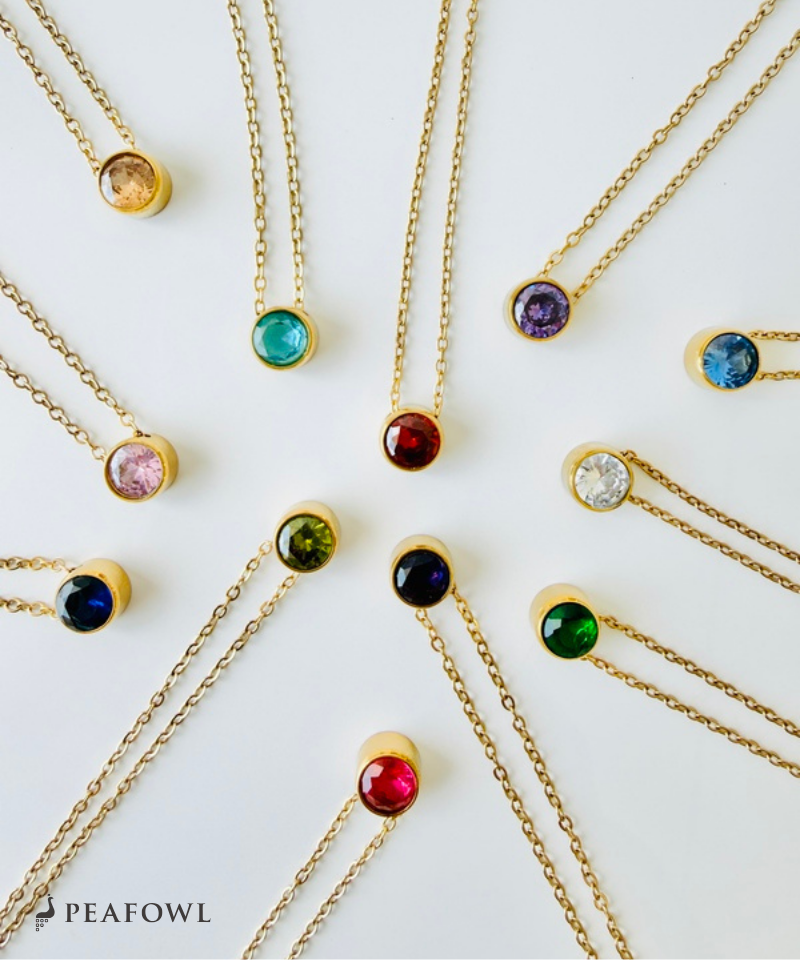 Birthstone Color Necklace