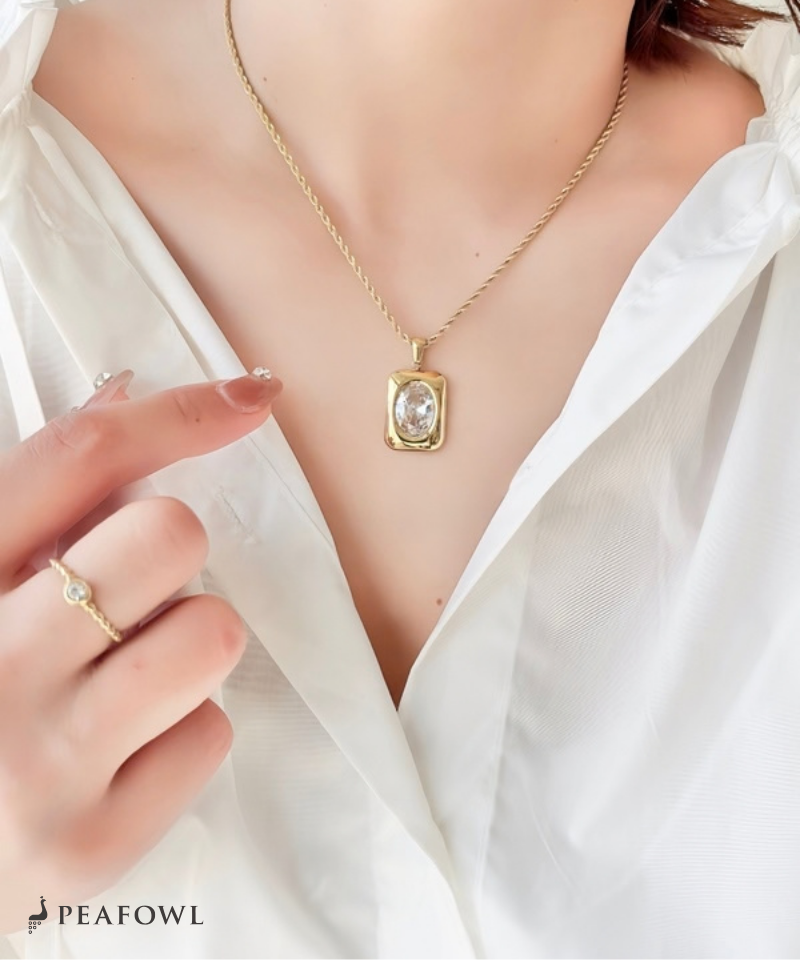Rope Stone Necklace