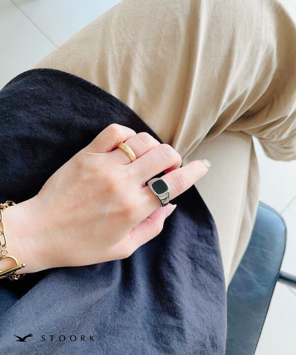 Square Stone Ring