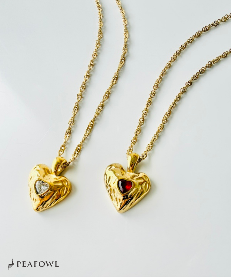 Hammered Heart Necklace