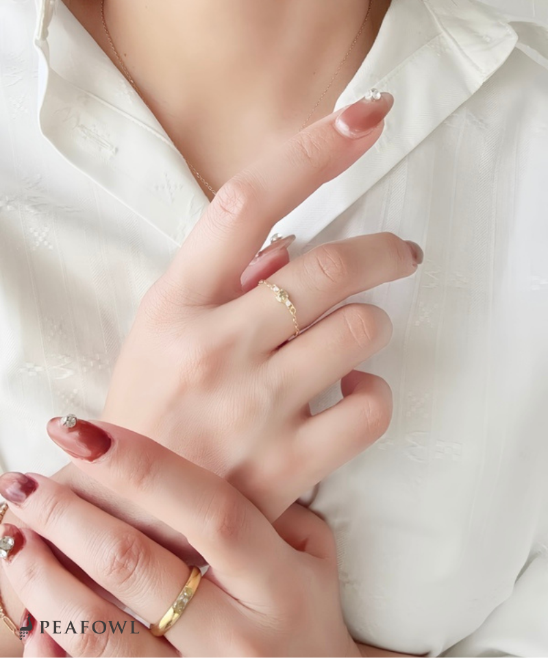 Olive Slider Chain Ring