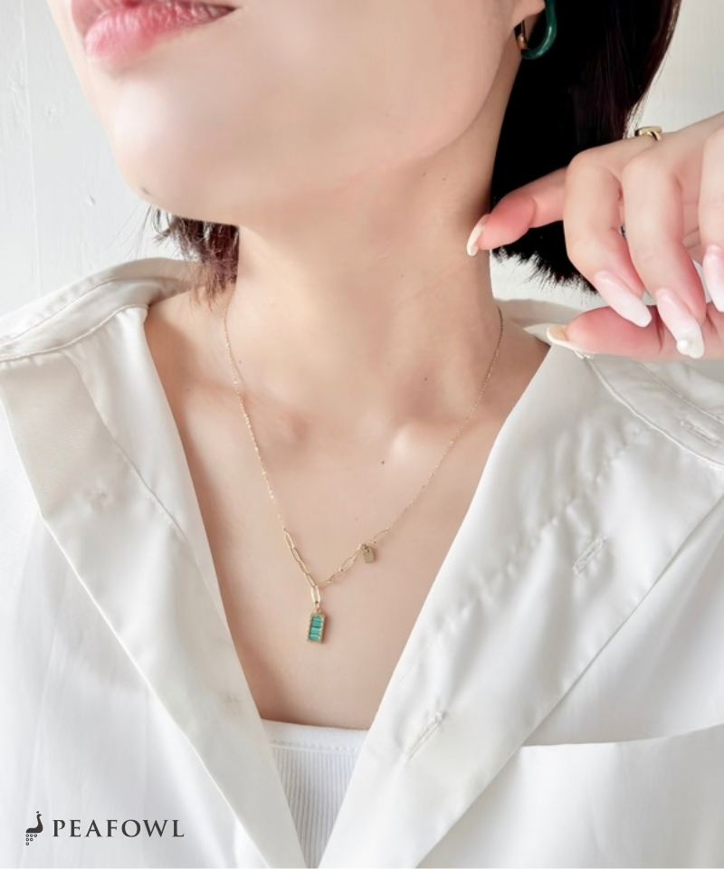 Malachite Bar Necklace