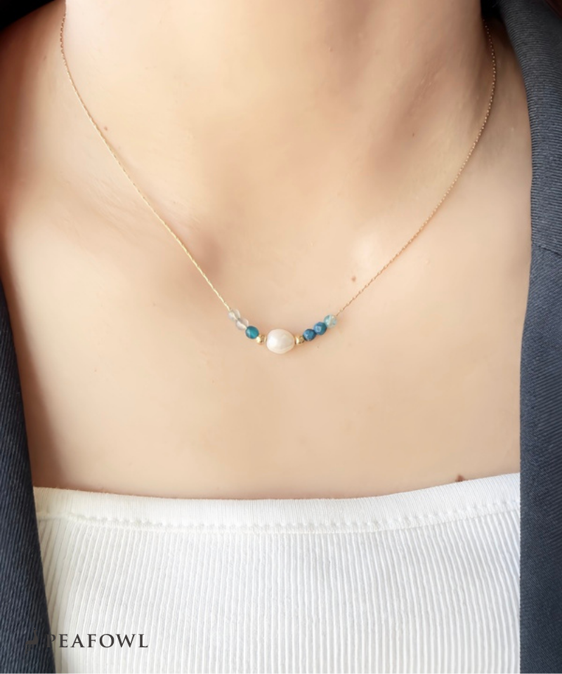 Pearl Bijou Line Necklace