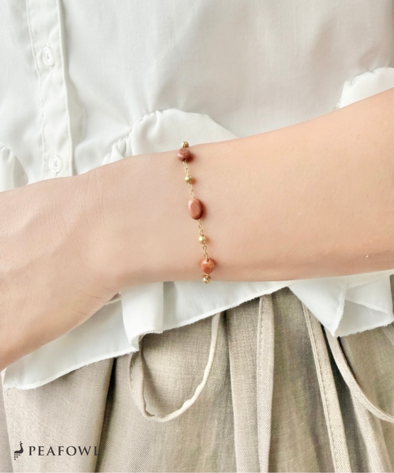 Gold Accent Stone Bracelet