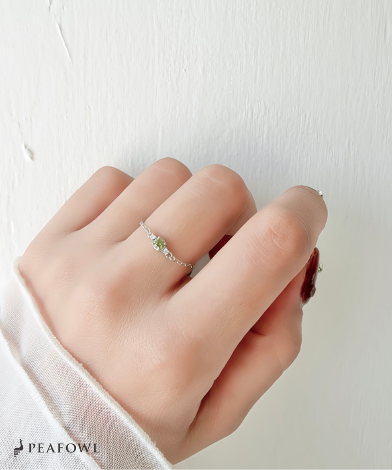 Olive Slider Chain Ring