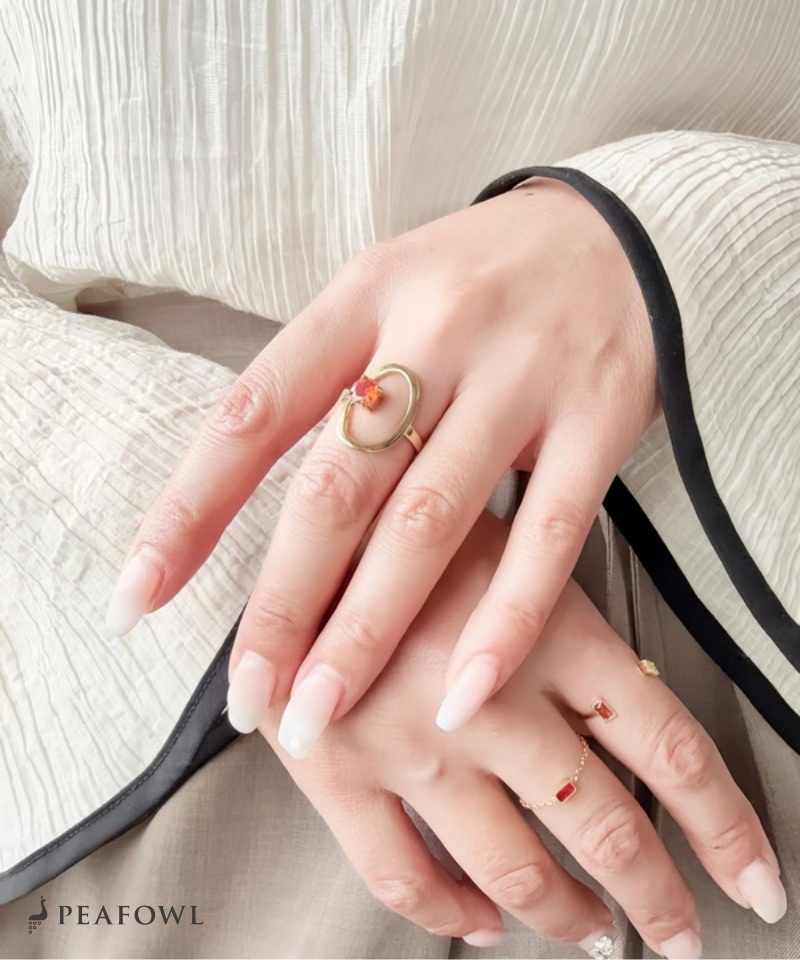 Floating Stone Ring