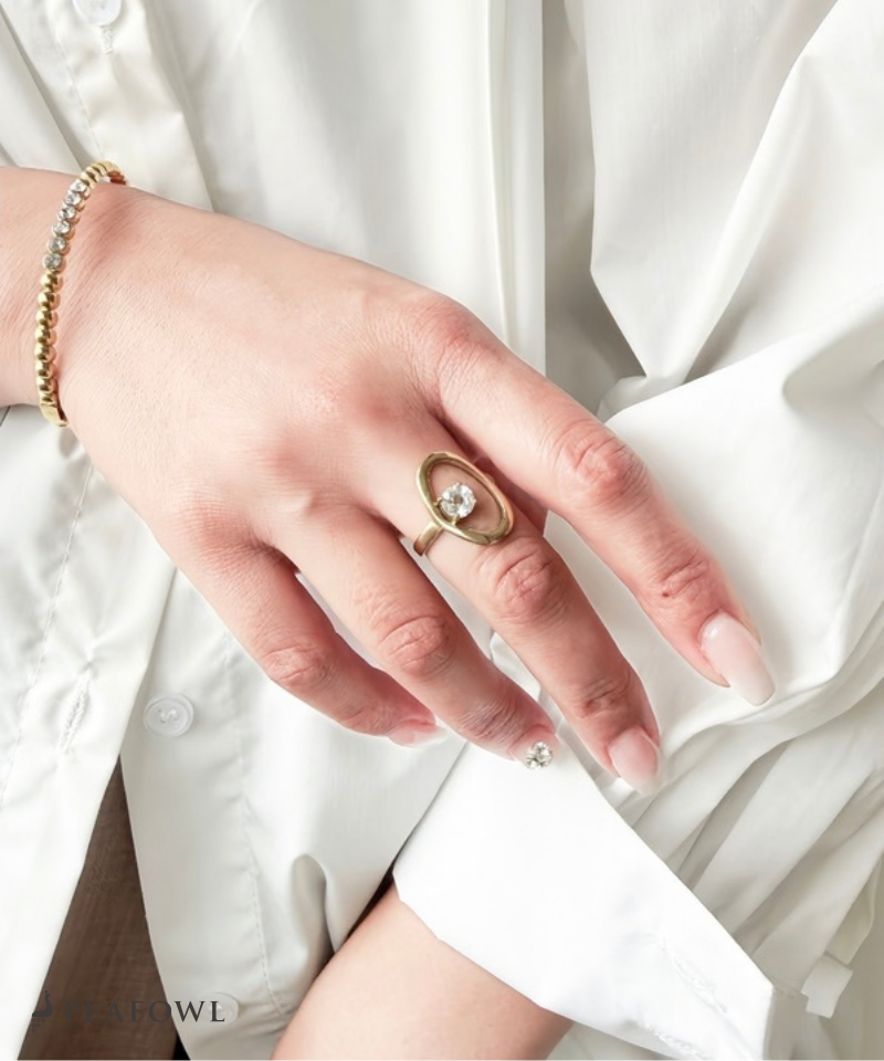 Floating Stone Ring