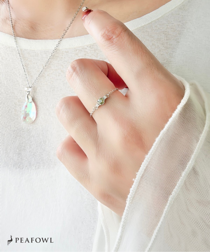Olive Slider Chain Ring