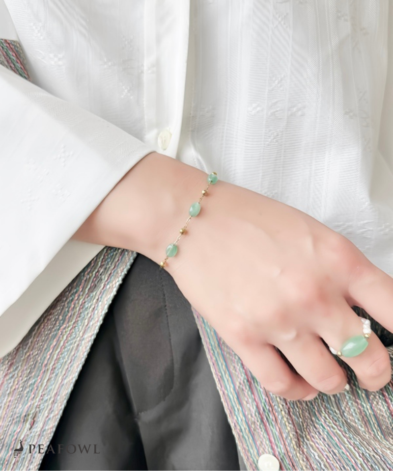 Gold Accent Stone Bracelet