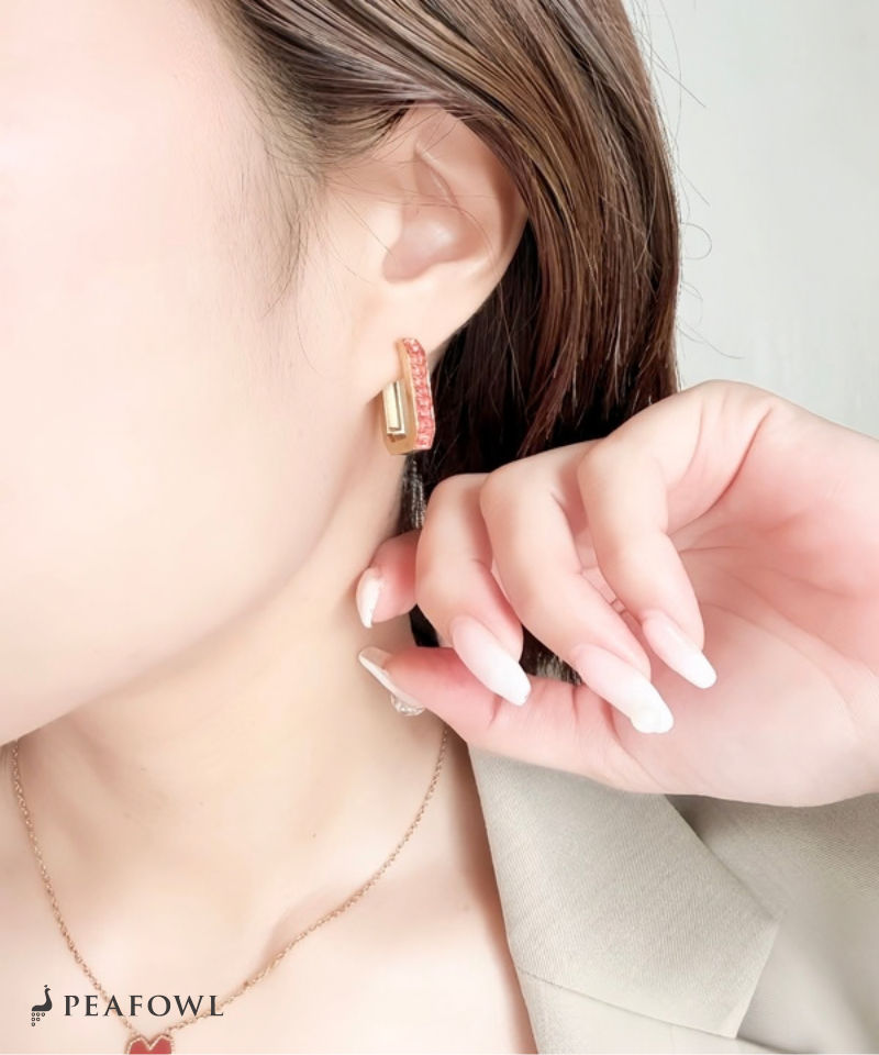 Rectangle Stone Line Pierce