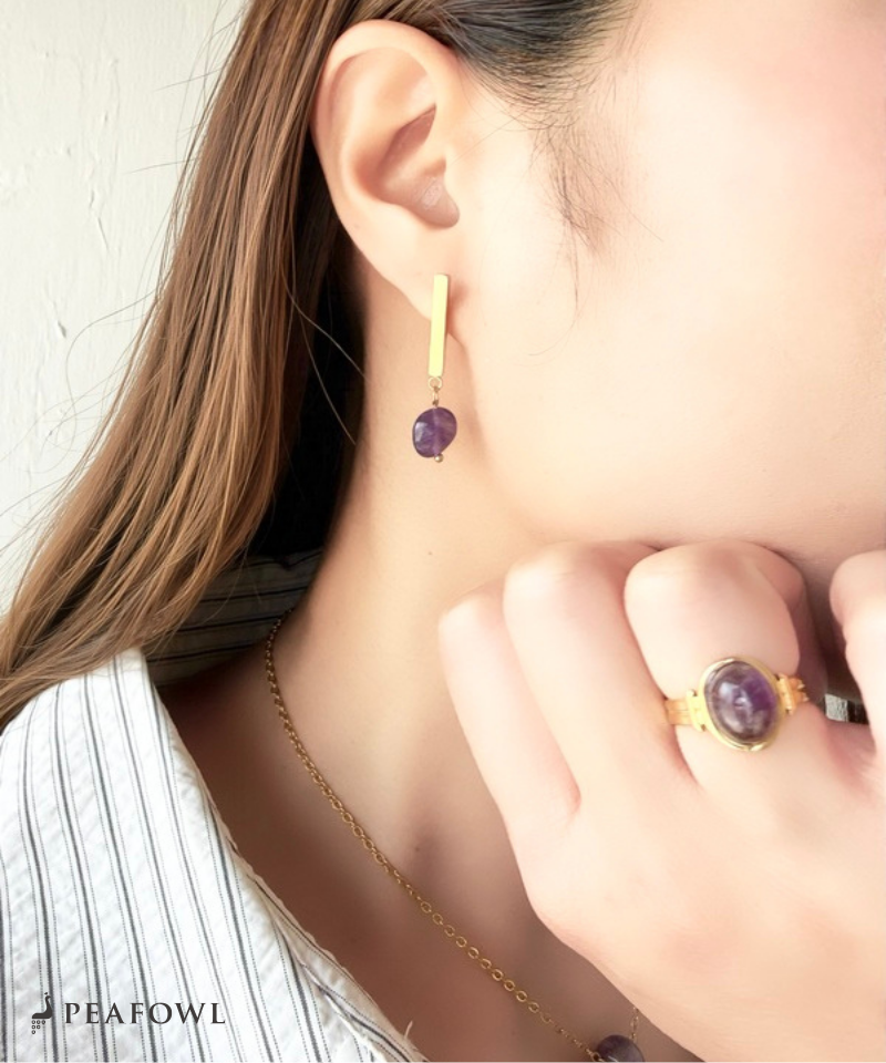 Stone Metal Bar Pierce