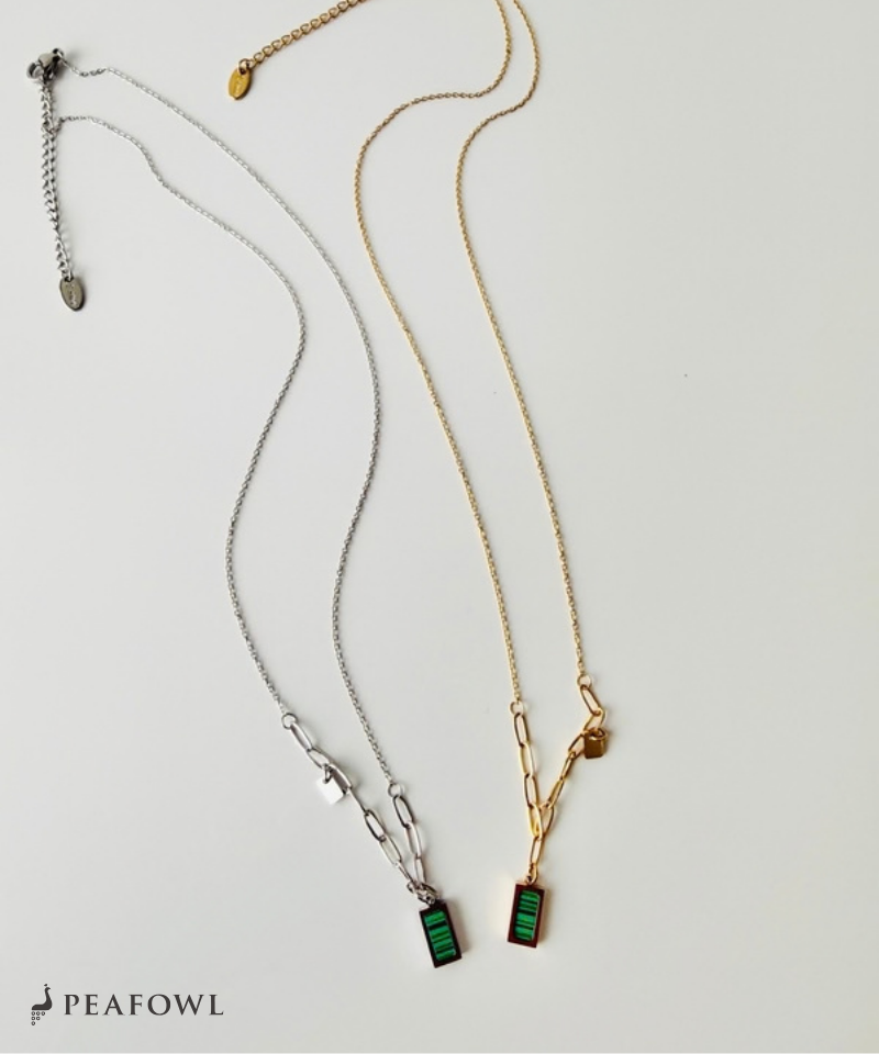 Malachite Bar Necklace