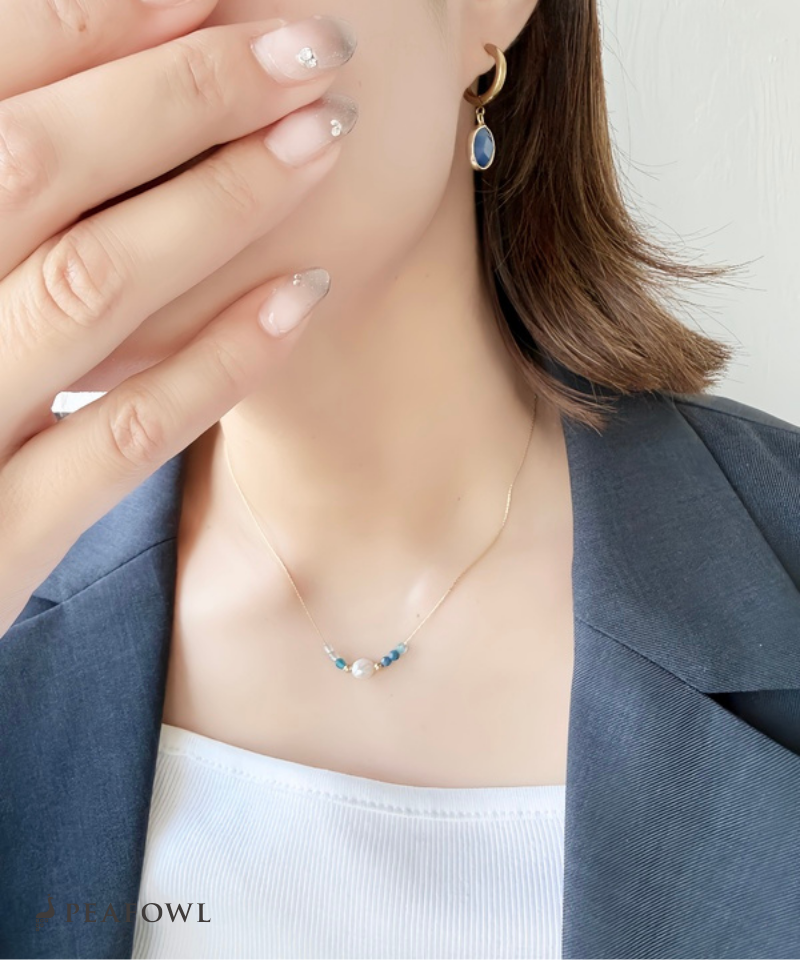 Pearl Bijou Line Necklace