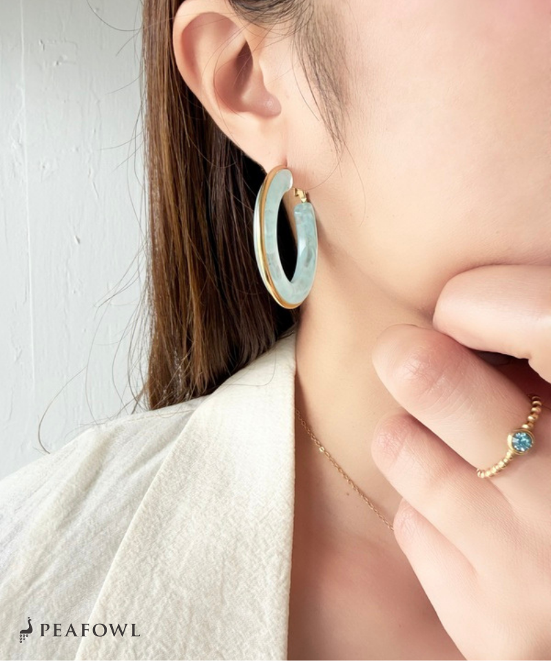 Clear Color Hoop Pierce
