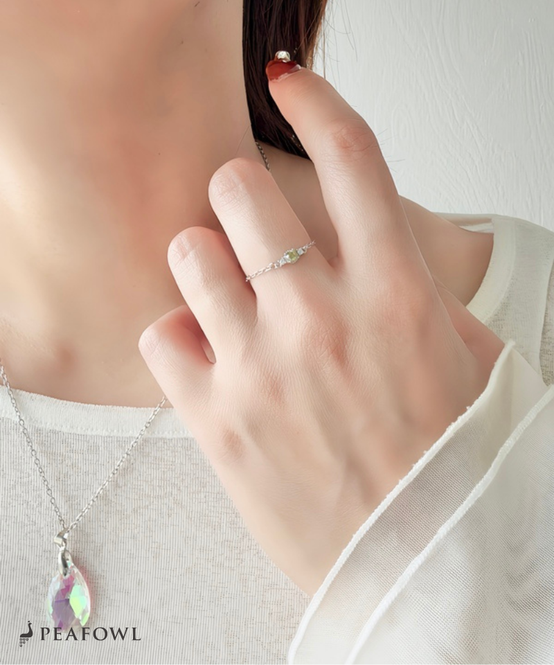 Olive Slider Chain Ring