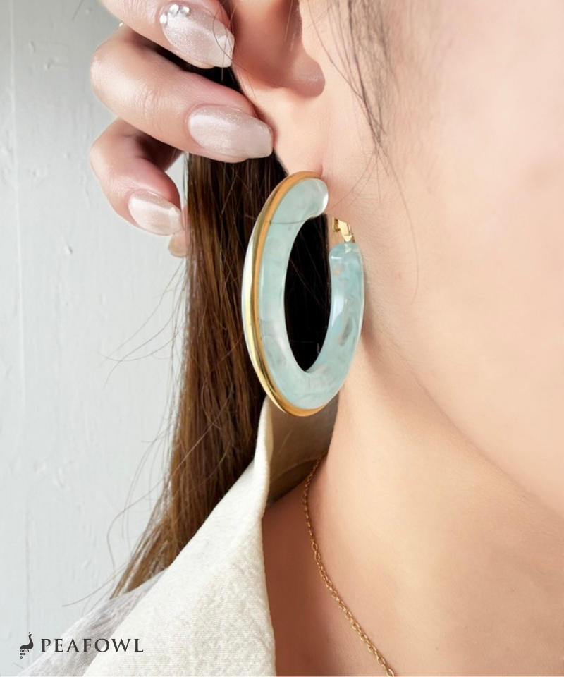 Clear Color Hoop Pierce