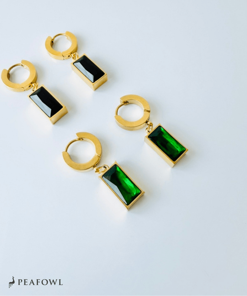 Block Hoop Pierce - peafowl