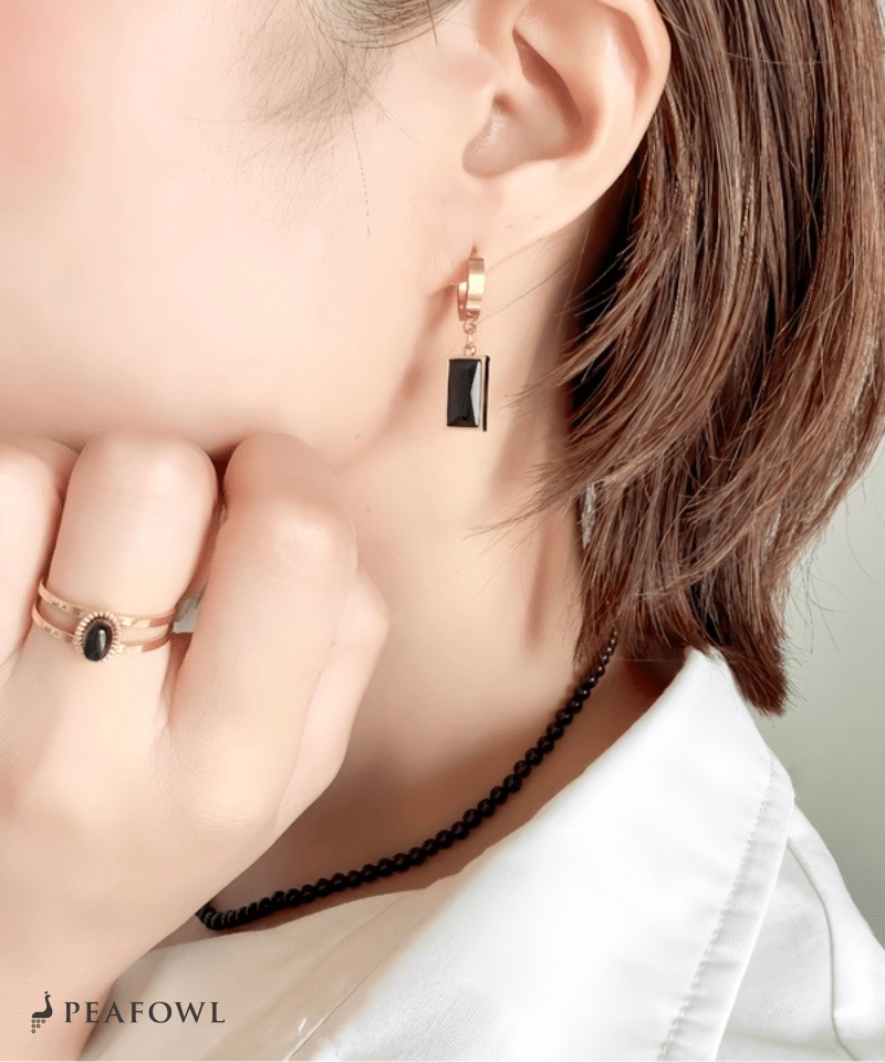 Block Hoop Pierce - peafowl