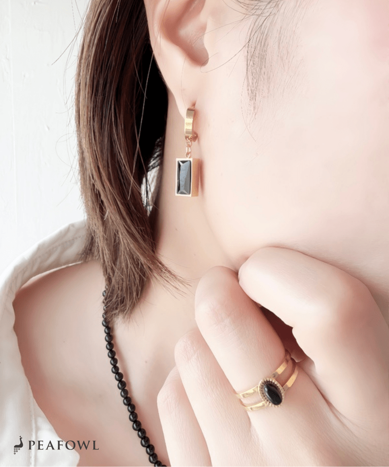 Block Hoop Pierce - peafowl
