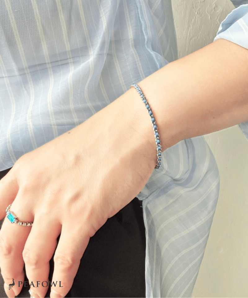 Cord Chain Bracelet - peafowl