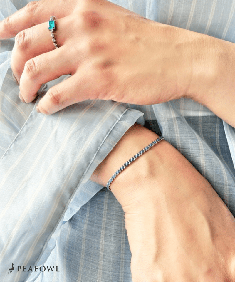 Cord Chain Bracelet - peafowl