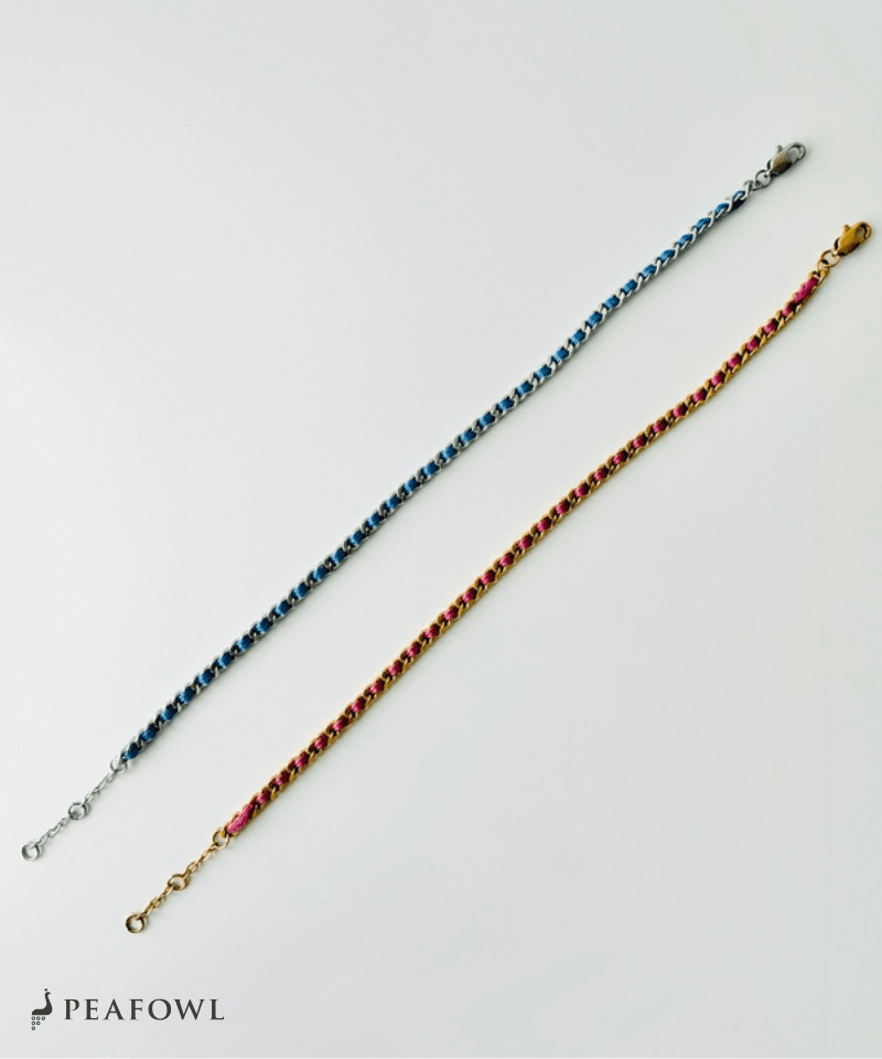 Cord Chain Bracelet - peafowl