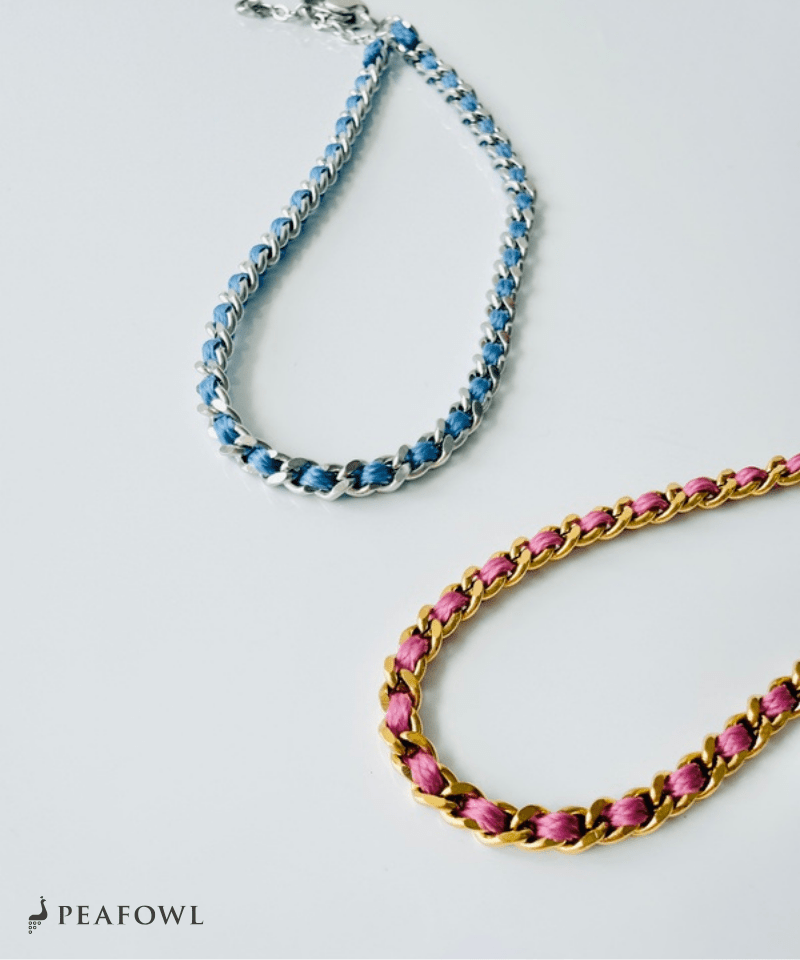 Cord Chain Bracelet - peafowl