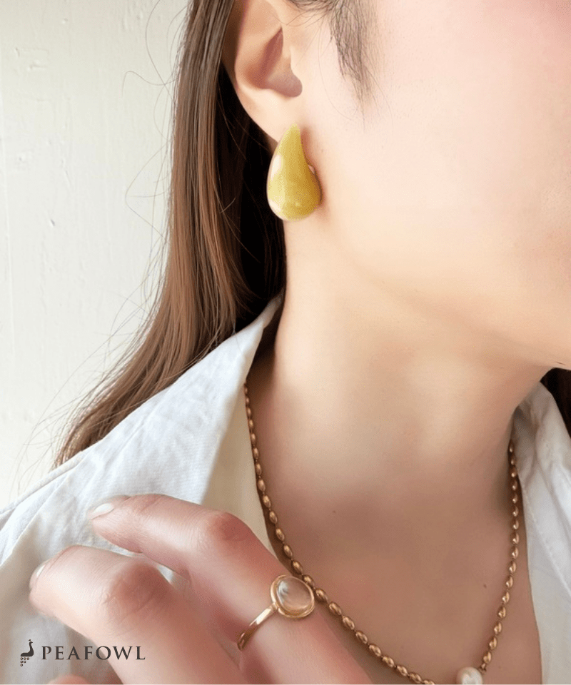 Drop Color Pierce - peafowl