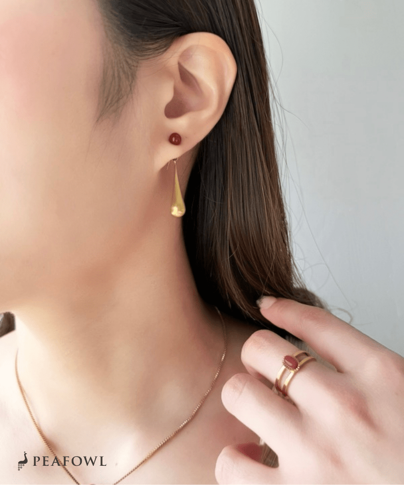 Drop Line Pierce - peafowl