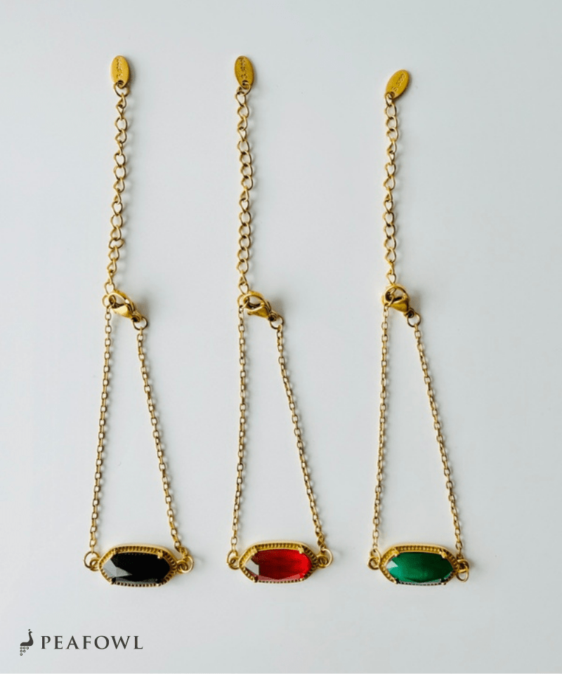 Elegant Claw Crystal Bracelet - peafowl